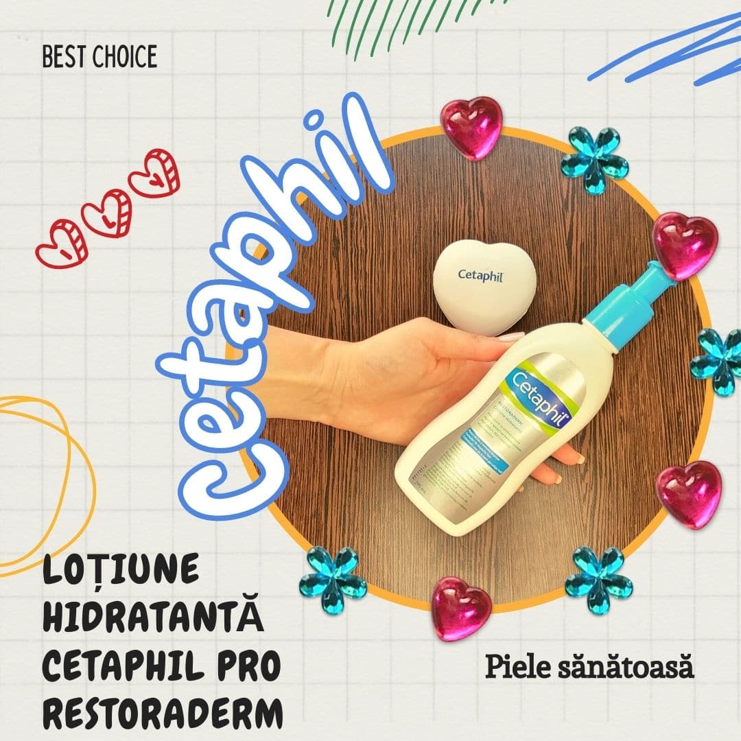 Loțiune de curățare Cetaphil & Loțiunea hidratantă Cetaphil PRO Restoraderm Lady in Black Loțiunea hidratantă Cetaphil PRO Restoraderm