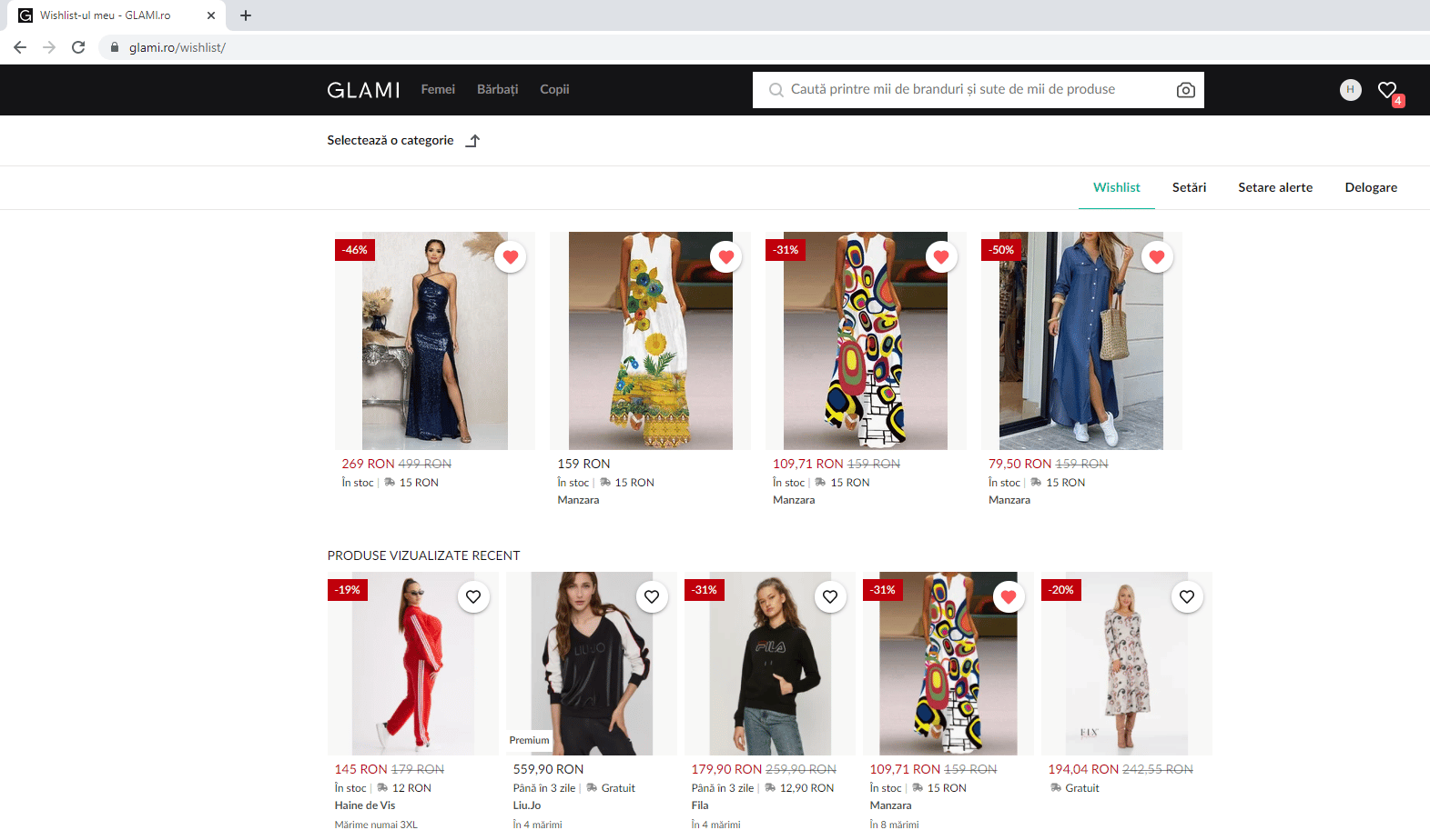 Smart shopping cu GLAMI Lady in Black Glami