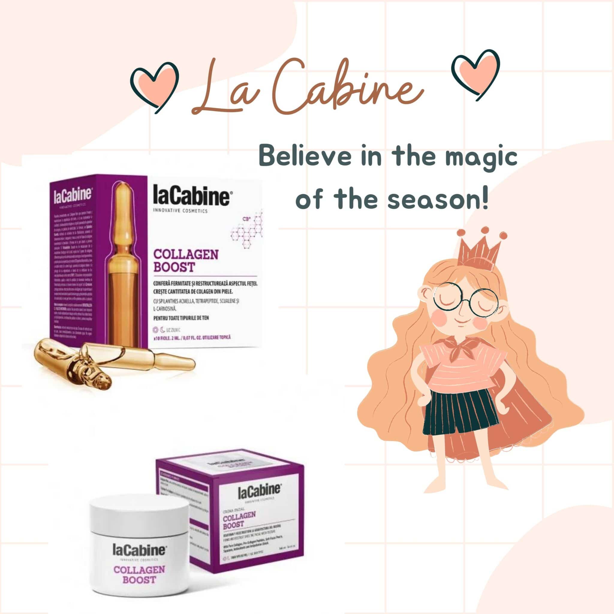 Cum să fii frumoasă vara cu rutina de primăvară Lady in Black LA CABINE COLLAGEN BOOST