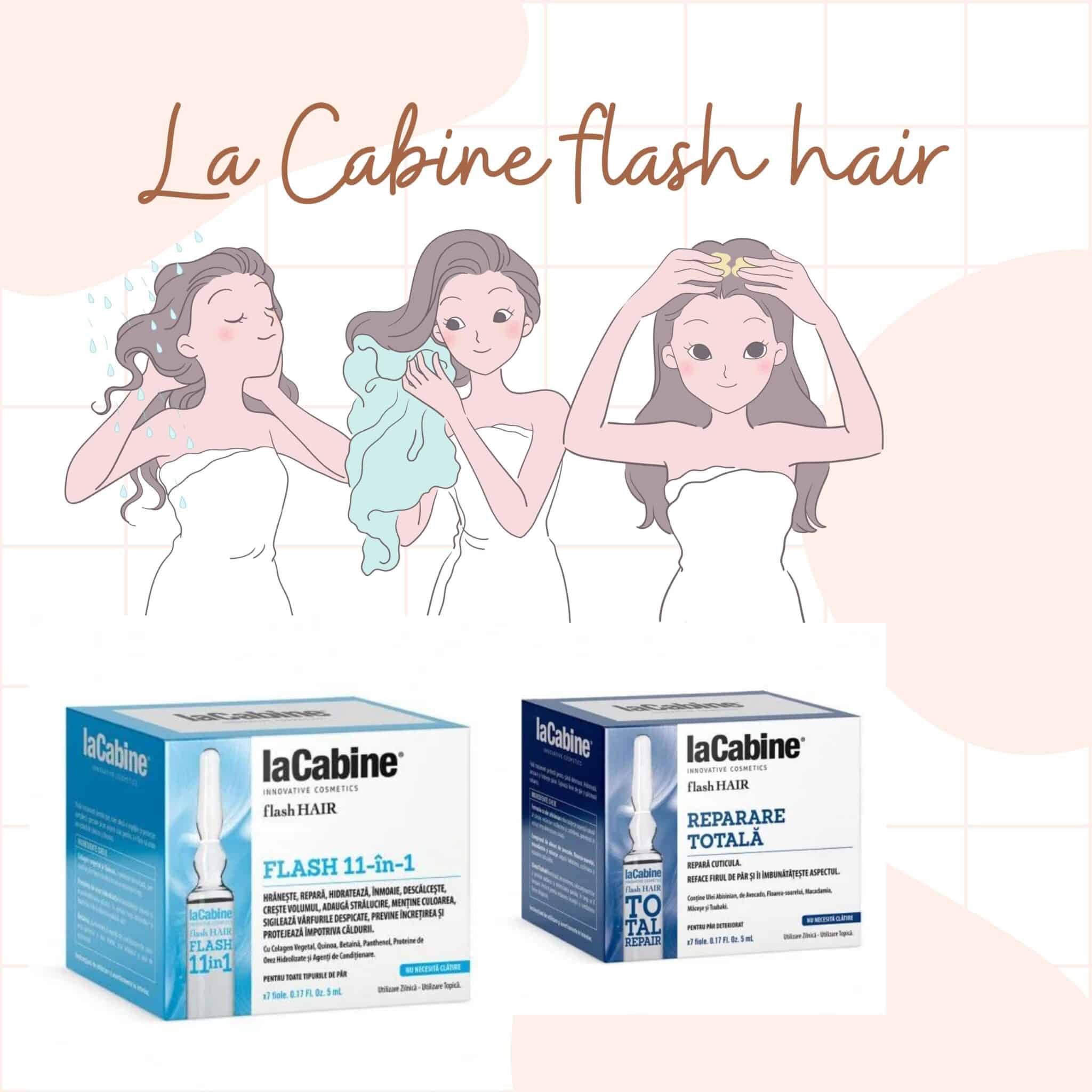 Cum să fii frumoasă vara cu rutina de primăvară Lady in Black La Cabine flash hair 1 rutina de frumusete