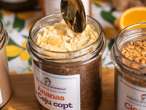 Mâncare sănătoasă de la Ohvăz.ro Lady in Black Budinca de Chia cu Ananas si Caju Copt 1