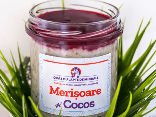 Mâncare sănătoasă de la Ohvăz.ro Lady in Black ovaz cu merisoare si cocos de post