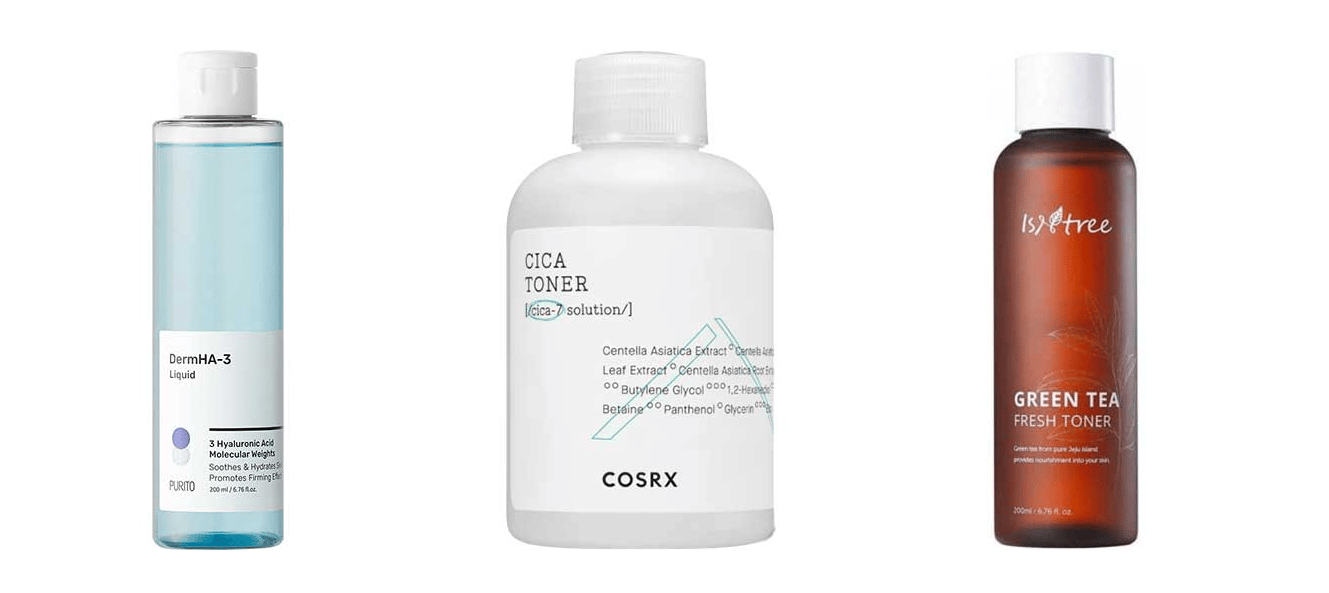 Rutina de îngrijire a tenului toamna Lady in Black toner